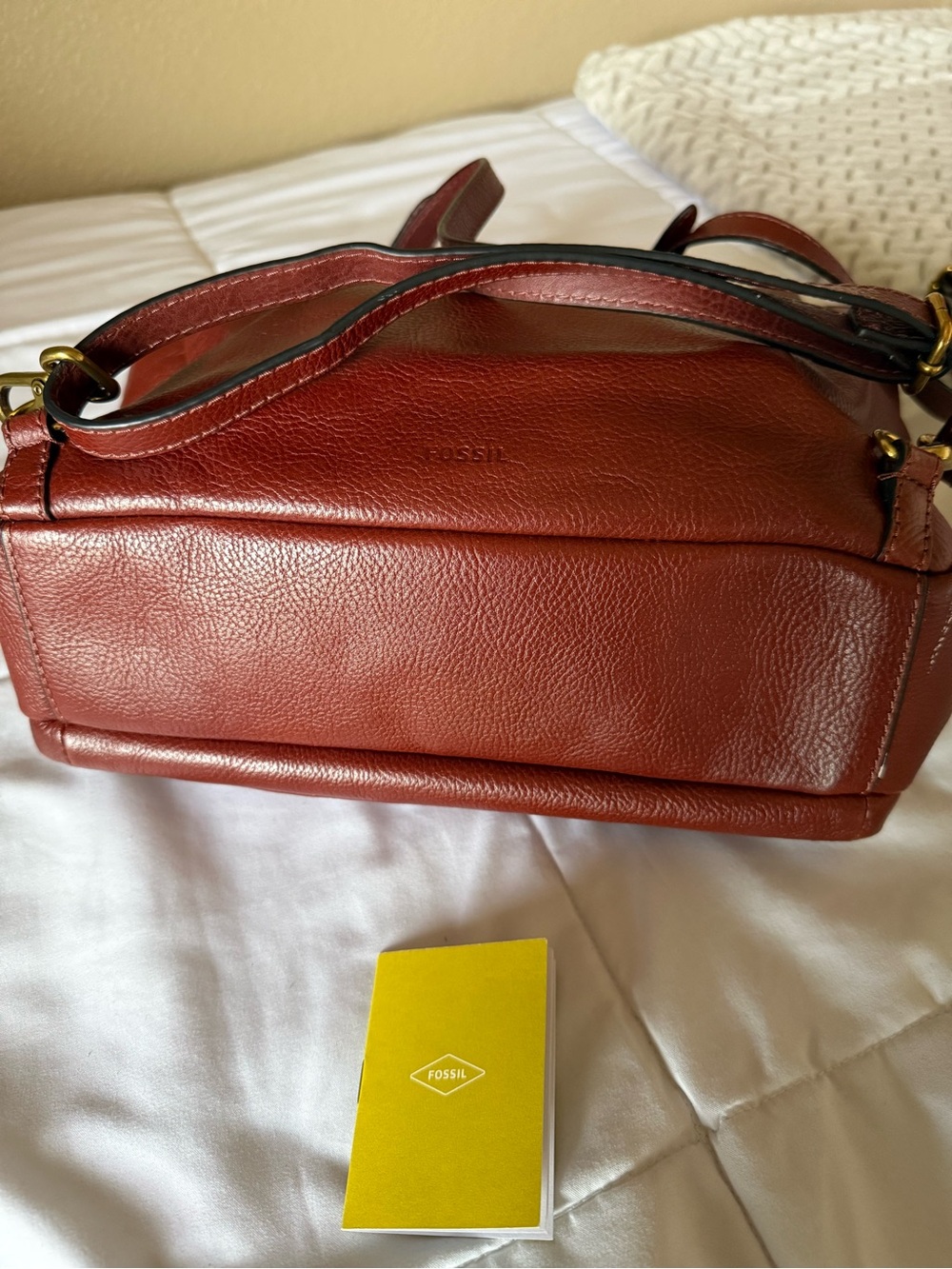 Fossil Leather Convertible Backpack in Cognac Brown - Picture 3 of 5